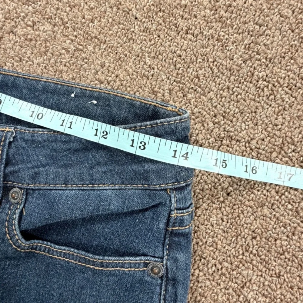 Coldwater Creek Natural Fit‎ Embroidered Cuffed Jeans Medium Wash Blue Womens 28